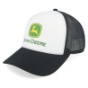 Current Embroidery Black/White Trucker - John Deere