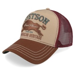 Great Plains Brown/Wine A-Frame Trucker - Stetson