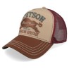 Great Plains Brown/Wine A-Frame Trucker - Stetson