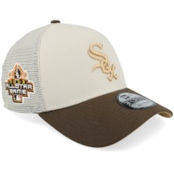 Hatstore Exclusive x Chicago White Sox Rocky Mountain 9FORTY Stone/Walnut A-frame Trucker - New Era
