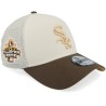 Hatstore Exclusive x Chicago White Sox Rocky Mountain 9FORTY Stone/Walnut A-frame Trucker - New Era