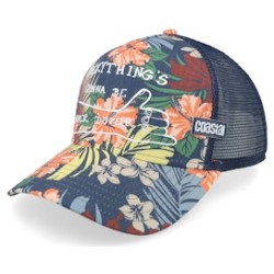 Hft Super Duper Navy/Multicolor A-Frame Trucker - Coastal