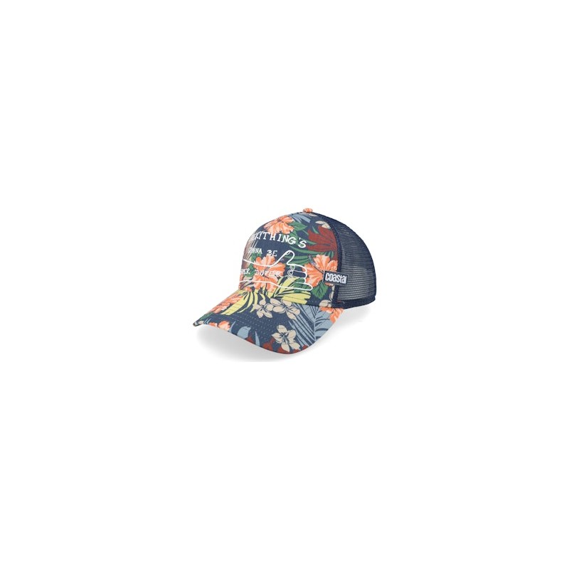 Hft Super Duper Navy/Multicolor A-Frame Trucker - Coastal