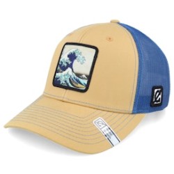 Hokusai The Great Wave Biscuit/True Blue Trucker - Public Domain