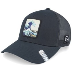 Hokusai The Great Wave Black Trucker - Public Domain