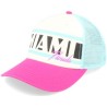 Miami Sinclair Ivory/Seafoam/Hot Pink Trucker - American Needle