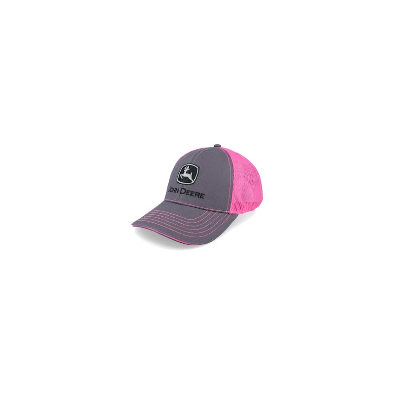 Neon Cap Grey/Pink Trucker - John Deere