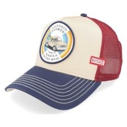 Rainbow Beige/Blue/Wine Trucker - Coastal
