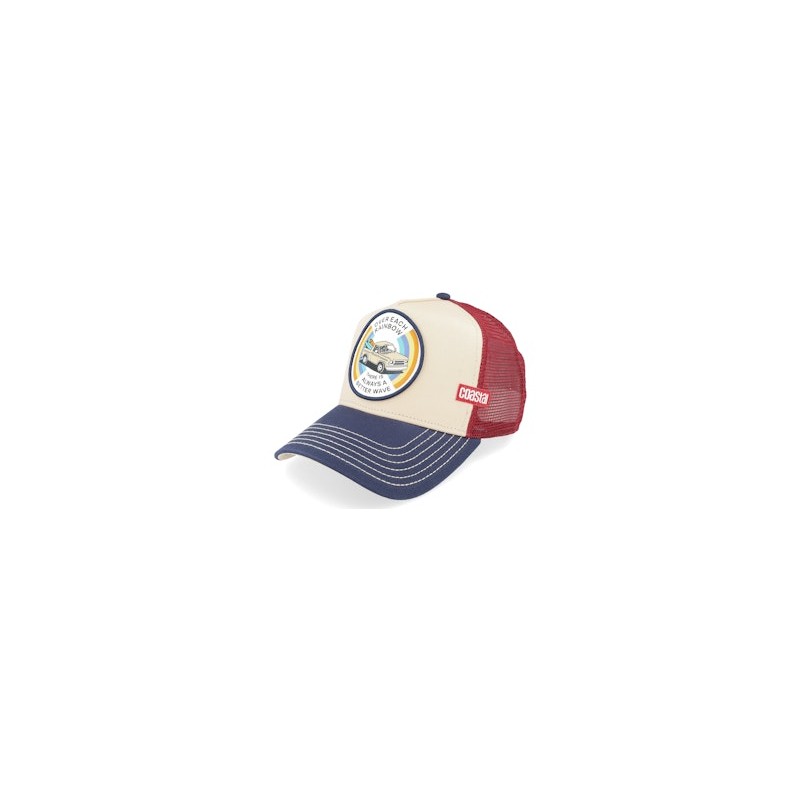 Rainbow Beige/Blue/Wine Trucker - Coastal