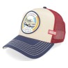 Rainbow Beige/Blue/Wine Trucker - Coastal