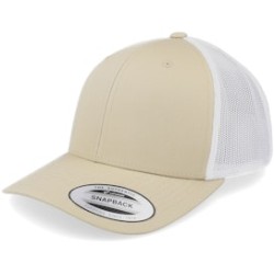 Retro Khaki/White Trucker - Yupoong