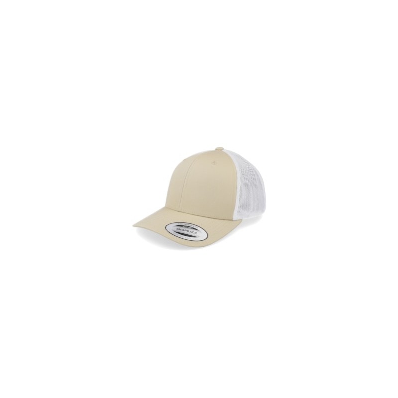 Retro Khaki/White Trucker - Yupoong