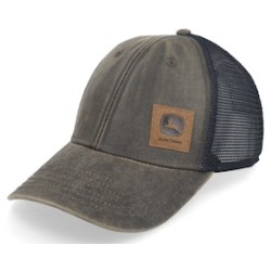 Twill/Mesh Cap Brown/Black Trucker - John Deere