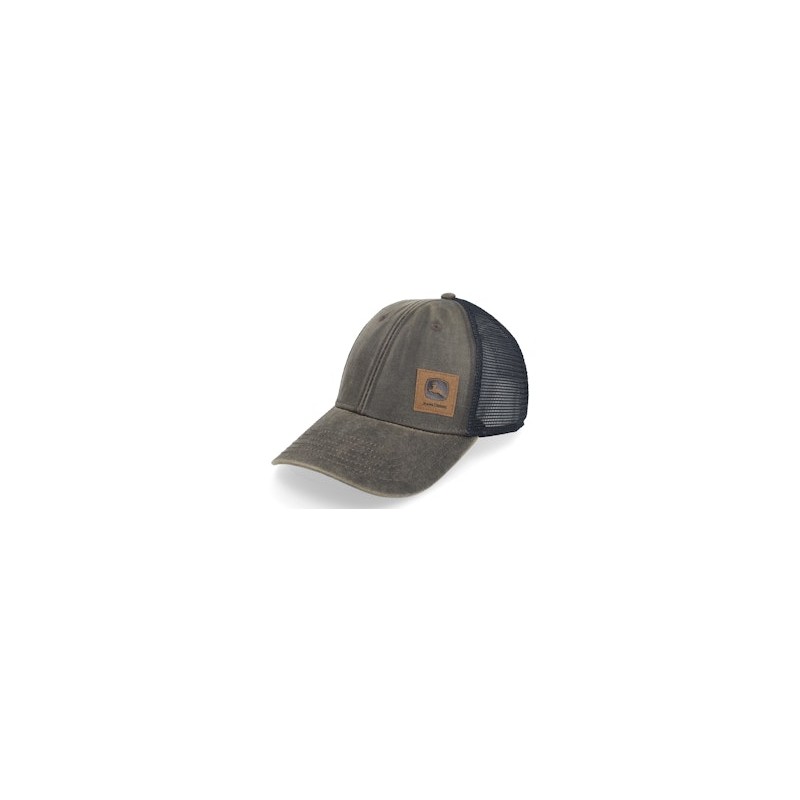 Twill/Mesh Cap Brown/Black Trucker - John Deere