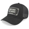 Work Hard Black Trucker - John Hatter & Co