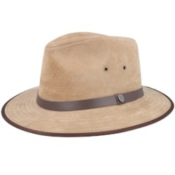 Nubuck Leather Safari Fedora - Jaxon & James