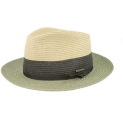 Toyo Light Khaki/Olive/Natural Fedora Straw Hat - Stetson