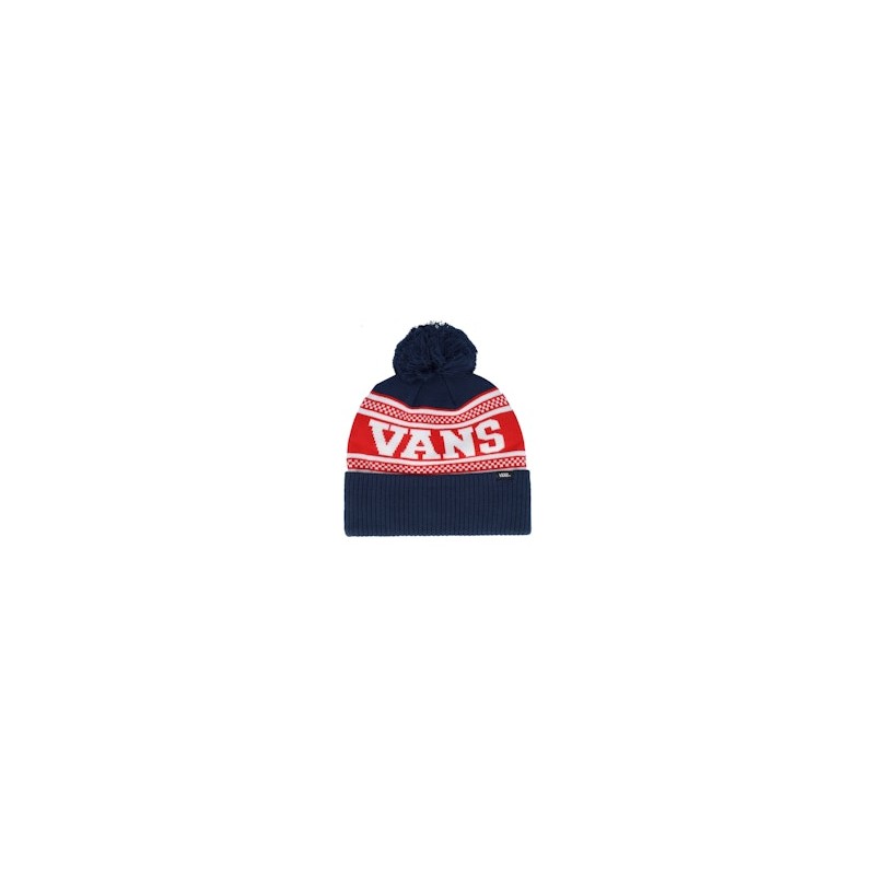 Check Beanie Dress Blues Pom - Vans