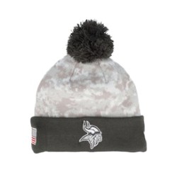 Minnesota Vikings Nfl24 Salute To Service Camo/Graphite Pom - New Era