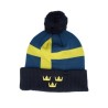 Sweden Flag Team Knit Navy Pom - CCM