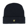 Waffle Beanie Jet Black Cuff - Lyle & Scott