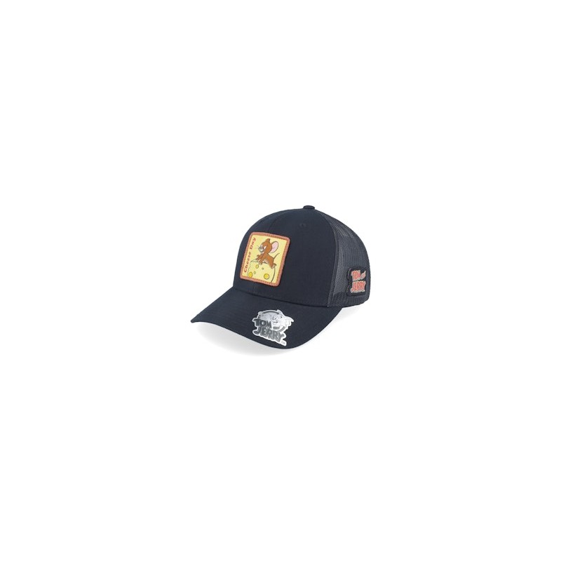 Jerry Cheese Day Black Trucker - Tom & Jerry
