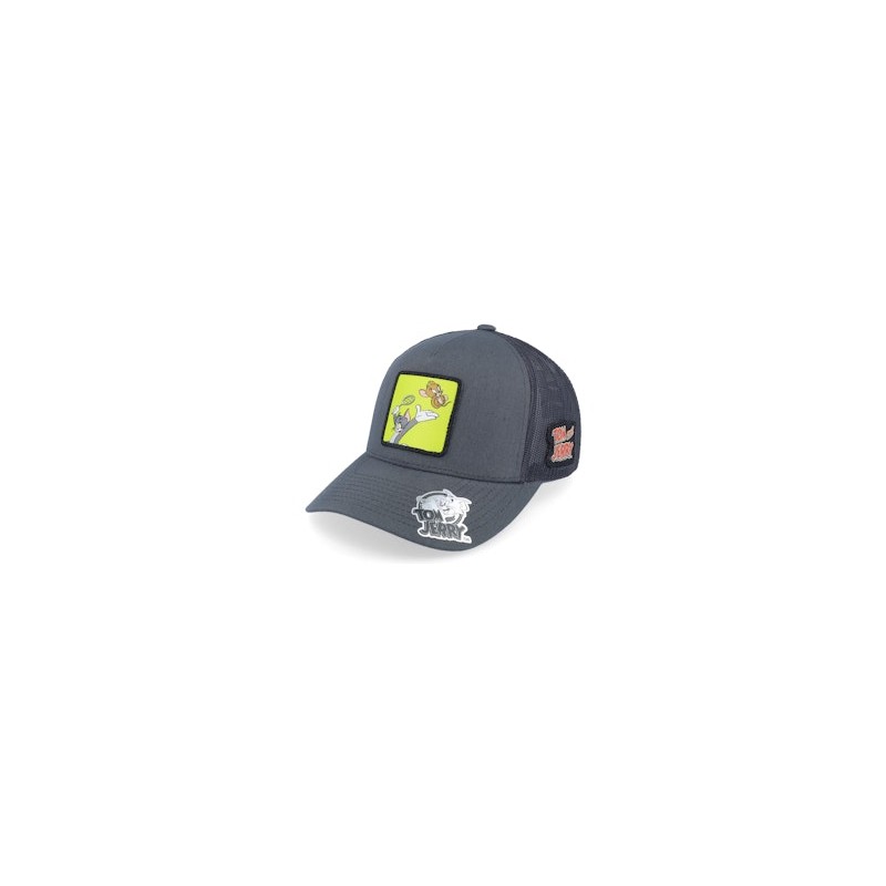 Tom & Jerry Tennis Charcoal/Black Trucker - Tom & Jerry