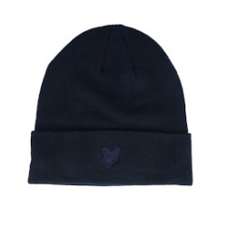 Tonal Eagle Beanie Dark Navy Cuff - Lyle & Scott