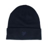 Tonal Eagle Beanie Dark Navy Cuff - Lyle & Scott