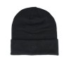 Tonal Eagle Beanie Jet Black Cuff - Lyle & Scott